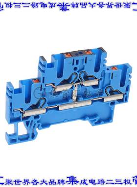 PRKD 2,5/SV BU 端子块连接器4POS馈通式5.1mm蓝色12-26AWG