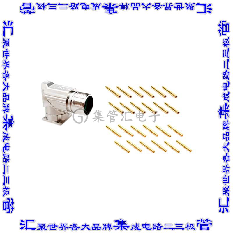 MA5RAE1201S-KIT 圆形连接器12POS插座母插口压接镀金面板安装直