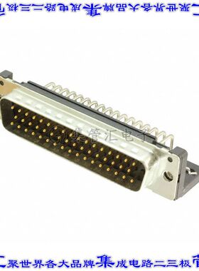 9665627811 09665627811连接器50POS插头公引脚3排D-Sub通孔直角