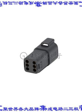 934444201 矩形连接器外壳6POS插座3排4.5mm公形引脚黑色自由悬挂