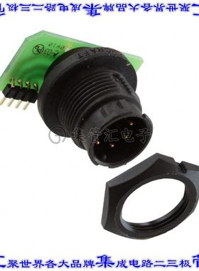 EN3P7MRAPCBW 圆形连接器7POS插座公形引脚焊接镀金面板安装通孔