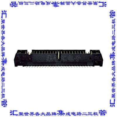 1-102153-0 针座连接器50POS接头2排2.54mm公形插针通孔直针镀金