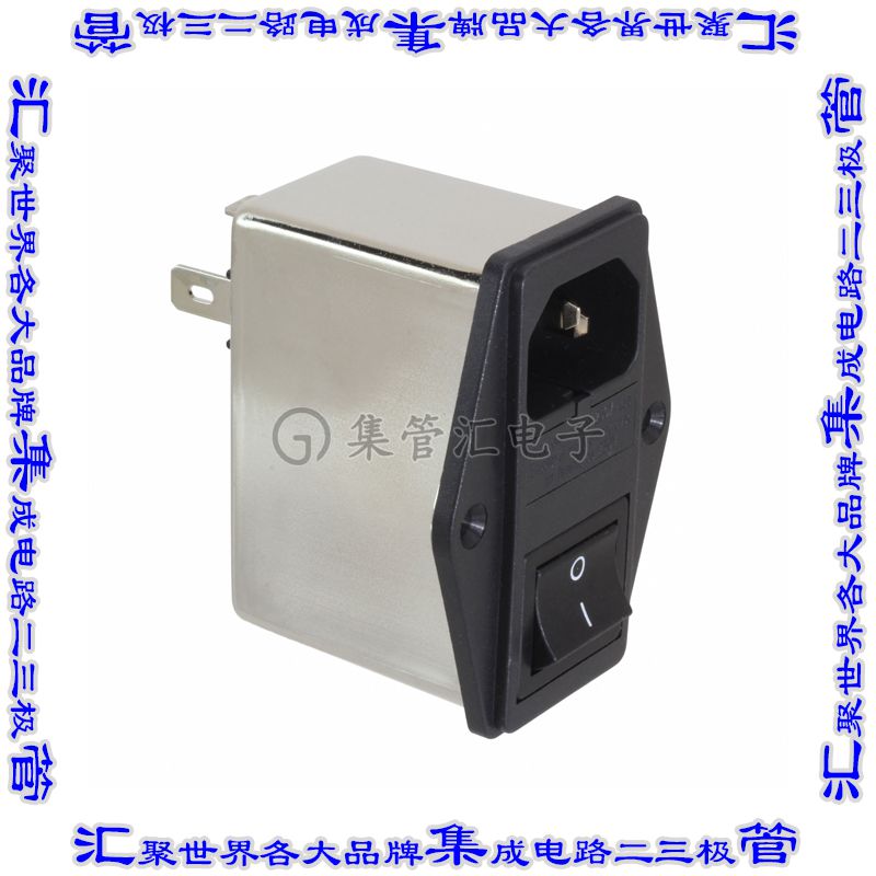 03IB2S 电源接入连接器3POS插座公插片模块IEC320-C14面板安装法