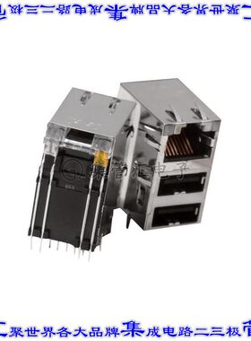 2250615-1 接插件连接器CONN MOD JACK 1G 2USB GY/G