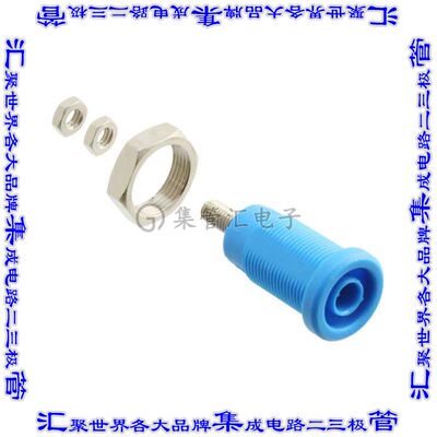 72930-6 接插件连接器CONN BANANA JACK THRD BLUE