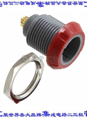 PLB4G220008 圆形连接器8POS插座母插口焊杯镀金面板安装