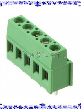 282841-5 线对板连接器5POS接线端子5.08mm通孔水平带板