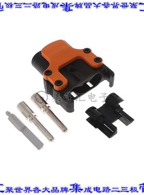 K160M1/0 矩形连接器外壳6POS插头公形引脚黑色自由悬挂