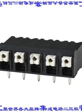 TBLH10-500-05BK 线对板连接器5POS接线端子5mm通孔水平带板