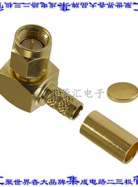 132235 同轴连接器SMA插头公引脚焊接50欧姆自由悬挂直角