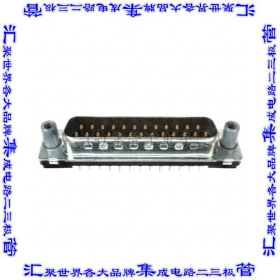 1-5745968-3 连接器25POS插头公引脚2排D-Sub通孔