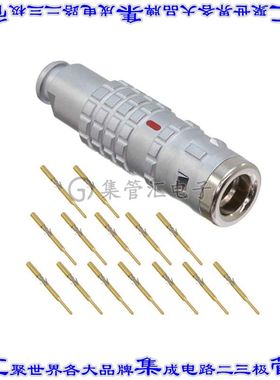 FGG.1K.314.CYCC55 圆形连接器14POS插头公引脚压接镀金自由悬挂