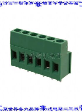 282857-6 线对板连接器6POS接线端子5.08mm通孔水平带板
