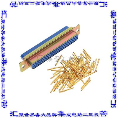 DD62S10000 连接器62POS插座母插口3排D-Sub高密度自由悬挂