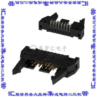 5102322-3 针座连接器16POS接头2排2.54mm公形插针通孔直角镀金