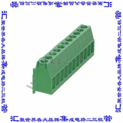 1-284414-1 线对板连接器11POS接线端子3.5mm通孔垂直带板