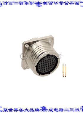 ALM00FD17-35S(072) 圆形连接器55POS插座母插口压接镀金面板安装