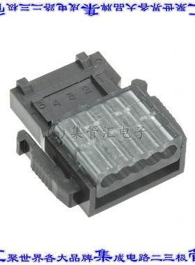 35505-6080-A00GF 矩形连接器5POS插口3mm母插口黑色IDC镀金自由