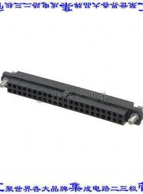 M80-4144498 矩形连接器外壳44POS插座2排2mm母形插口黑色自由悬