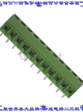 1727104 线对板连接器11POS接线端子3.81mm通孔水平带板