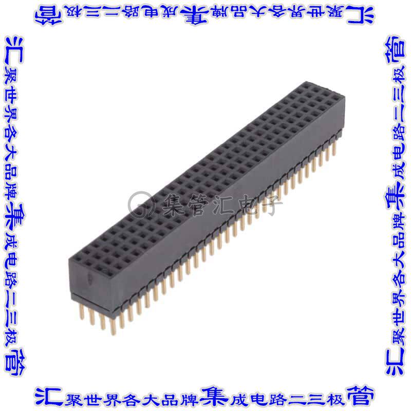 ESQT-130-03-G-Q-310 针座连接器120POS插座4排2mm叉状通孔直针镀