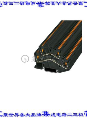 1037087 端子块连接器4POS馈通式2排5.2mm黑色12-24AWG