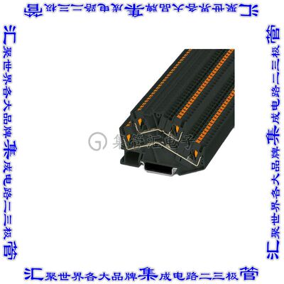 1037087 端子块连接器4POS馈通式2排5.2mm黑色12-24AWG