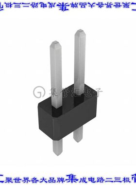 GEC01DAAN 针座连接器2POS分离式2排公形插针通孔直针锡