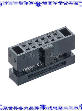 M50-3300642 矩形连接器12POS插座2排1.27mm母插口IDC镀金自由悬