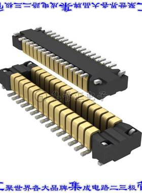 AXT630124 板对板连接器30POS接头中央触点带2排0.4mm表贴SMD镀金