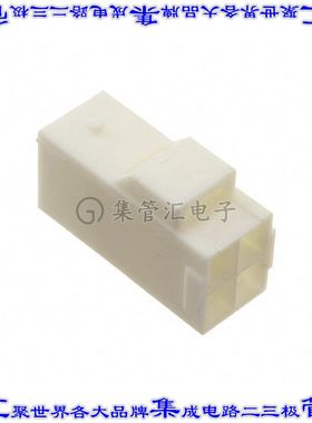 YLR-04VF 矩形连接器外壳4POS插座2排4.5mm公形引脚白色自由悬挂