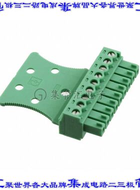 1767665 端子块连接器9POS插头母插口3.81mm绿色自由悬挂
