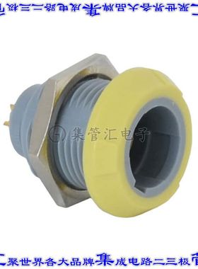 PLB4G420009 圆形连接器9POS插座母插口焊杯镀金面板安装