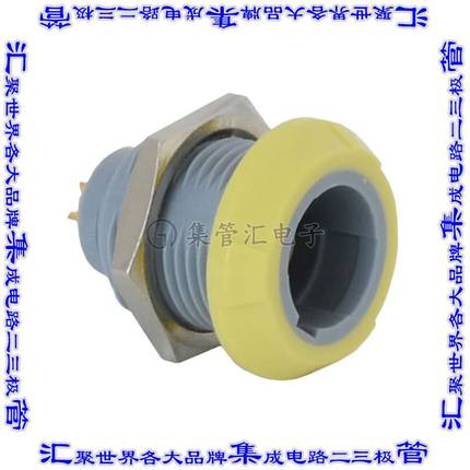 PLB4G420009 圆形连接器9POS插座母插口焊杯镀金面板安装