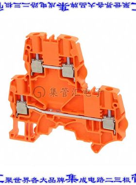 1SNK505230R0000 端子块连接器4POS馈通式2排5.2mm橙色12-24AWG
