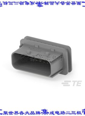 2-2369516-1 矩形连接器18POS接头2排4mm公引脚灰色压接银自由悬