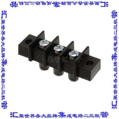 GFTSX-3 端子块连接器3电路隔板接线座11.12mm螺钉