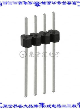 PEC04SAFN 针座连接器4POS分离式2.54mm公形插针通孔直针锡