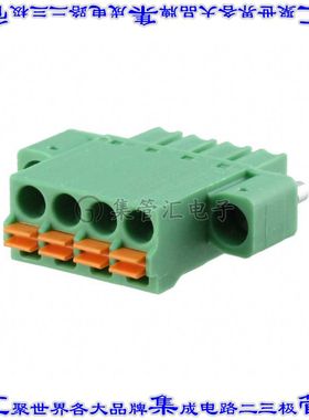 1748370 端子块连接器4POS插头母插口3.81mm绿色自由悬挂