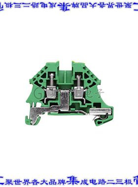 1042700000 端子块连接器2POS接地地面6.1mm绿色黄色10-26AWG