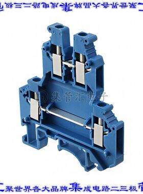 2770095 端子块连接器4POS馈通式2排5.2mm蓝色14-30AWG