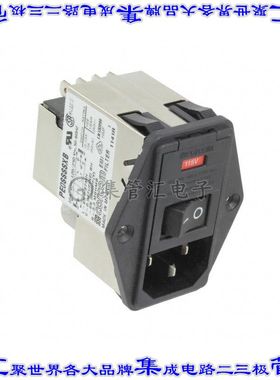 2-6609104-7 电源接入连接器3POS插座公插片模块IEC320-C14面板安