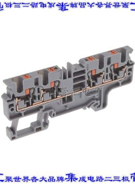 CP4/4 端子块连接器4POS馈通式6.0mm灰色10-24AWG