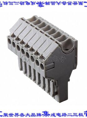 1SNK805733R0000 端子块连接器8POS插头母插口灰色自由悬挂