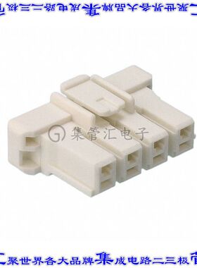 1376390-1 矩形连接器外壳4POS插头5mm母形插口天然色自由悬挂