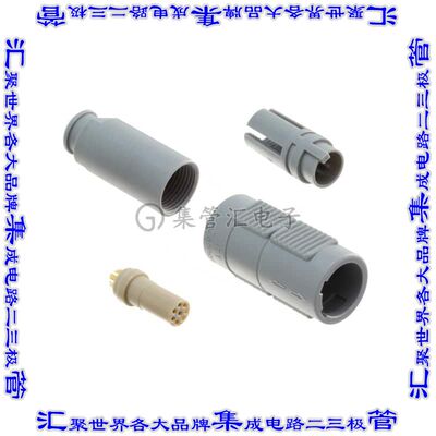 PLC3G822008 圆形连接器8POS插座母插口焊杯镀金自由悬挂