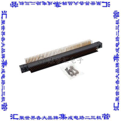 HDASF152YC-000 针座连接器152POS接头3排1.91mm公形插针通孔直角
