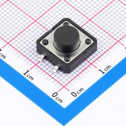 HX TS126TP 250gf 009 12x12x6mm 立贴 轻触开关 插件,12x12mm 轻