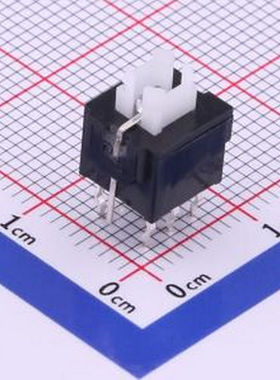 K6-6130D02-L1 8.50mmx7.50mm 红色有锁带灯开关 插件 轻触开关