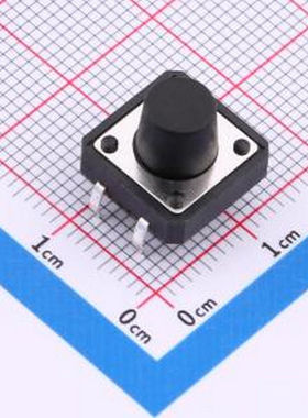 TS015-CBW1FH9.0 12*12*9.0mm 直插 250GF 轻触开关 插件-4P,12x1